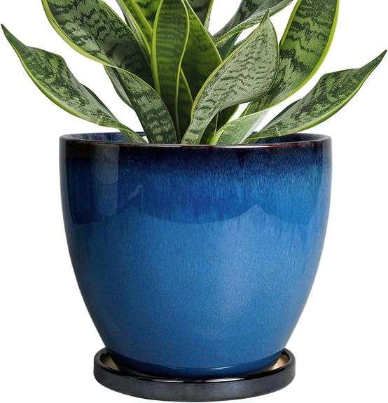 Ceramic Planters for Indoor Plants - 6.8" Pot image