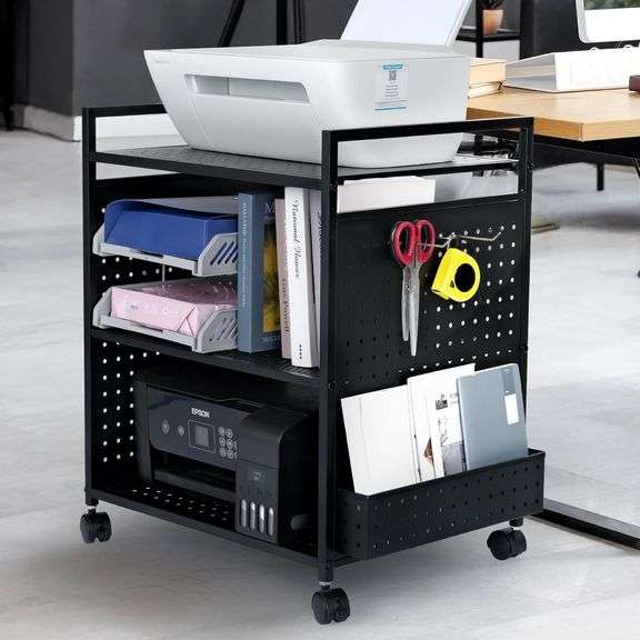 Mythinglogic 3-Tier Printer Stand, Black image