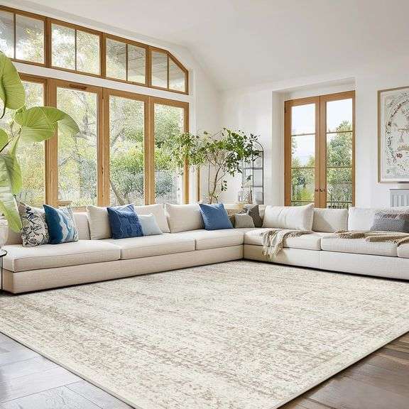Washable Rugs 9x12 Area Rugs for Living Room image