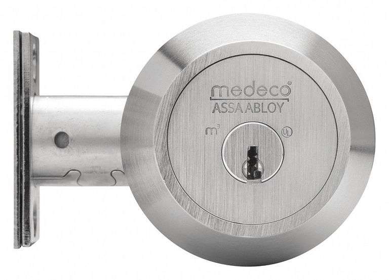 MEDECO Deadbolt Lock: Cylindrical, 2.5" Door Thick image