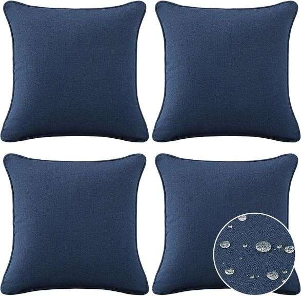 Sunbrella Outdoor Water-Repellent Pillows Set of 4 image