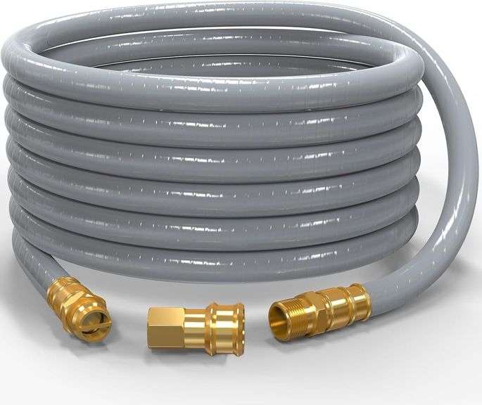 3/4" ID Natural Gas Hose 12ft, Quick Connect Hose image