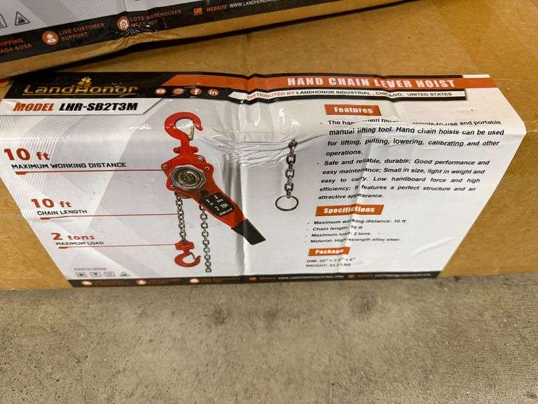2025 Land Honor SB2T3M Hand Chain Lever Hoist image