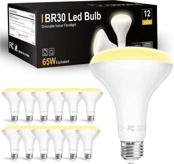 dalattin BR30 LED Bulbs, 9W, 800 lm, E26, 2700K image