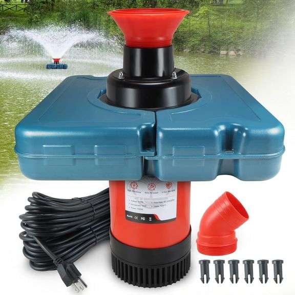 Goldlife Pond Fountain Aerator 1HP Pump 100ft Cord image