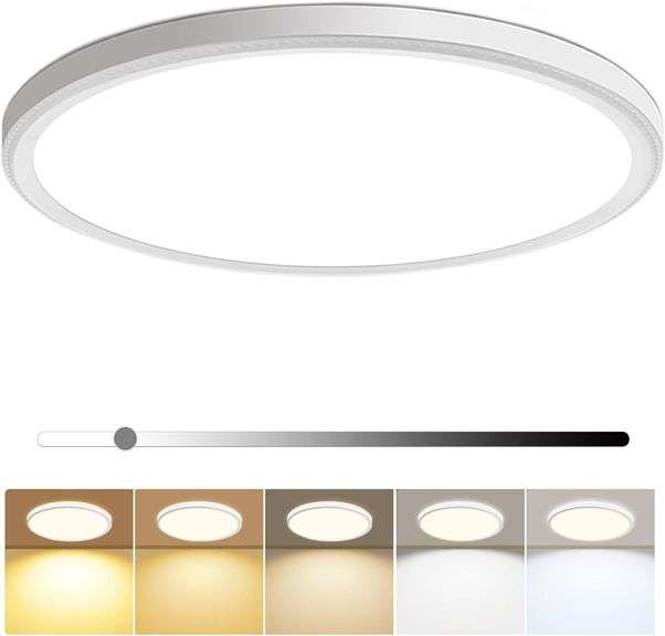 Hunhun 16" Dimmable LED Flush Mount Light 4800LM image