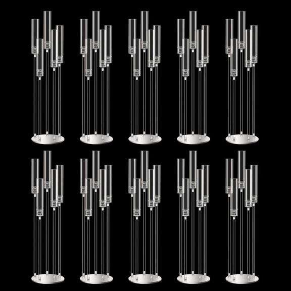 42.5" 10pcs Acrylic Candelabra Centerpieces image