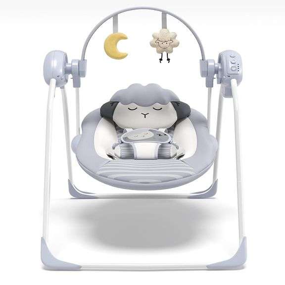 Baby Swing: 5-Speed, Music, Timer 0-9M 6-20lb image