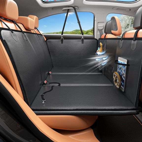 Back Seat Extender: PU Leather Dog Hammock 400lb image
