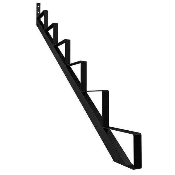 6-Step Powder-Coated Steel Stair Riser, 1 Stringer (2) image