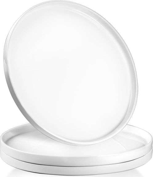 12" Ceramic Serving Trays - 3 Pack, White image