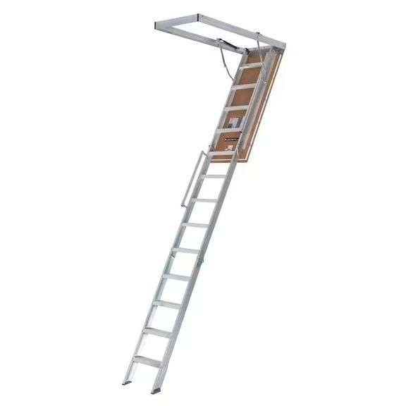 Fire Rated Aluminum Attic Ladder 375 lb Capacity image
