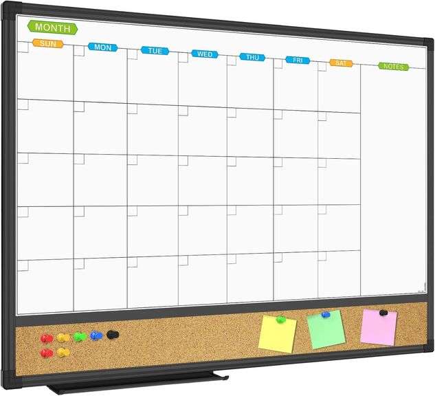 JILoffice 24x18 Magnet Calendar & Cork Board Combo image