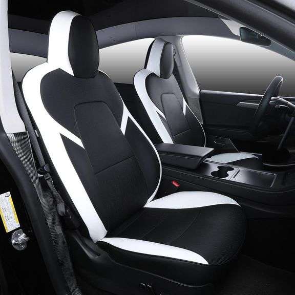 Tesla Model Y Seat Covers, Waterproof Leather image