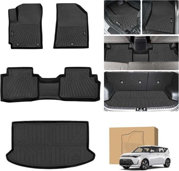 Peleus Floor Mats for KIA Soul 2020-2025, 2 Rows image