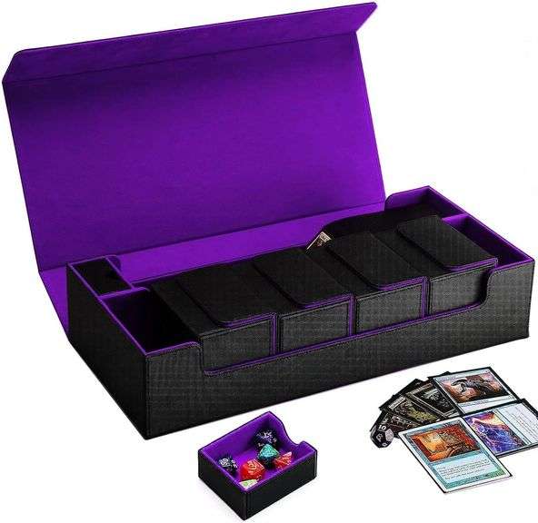 Card Storage Case with Magnet Closure (Black) image