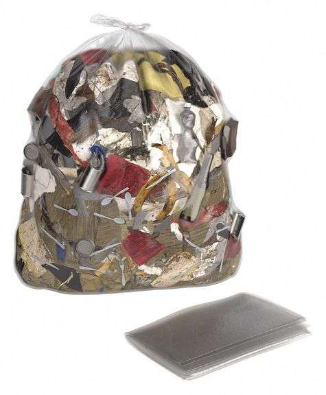 GRAINGER Trash Bags 60 gal, 38 58, 4 mil, 50 PK image