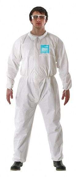 ALPHATEC Coveralls: Microporous Film White image