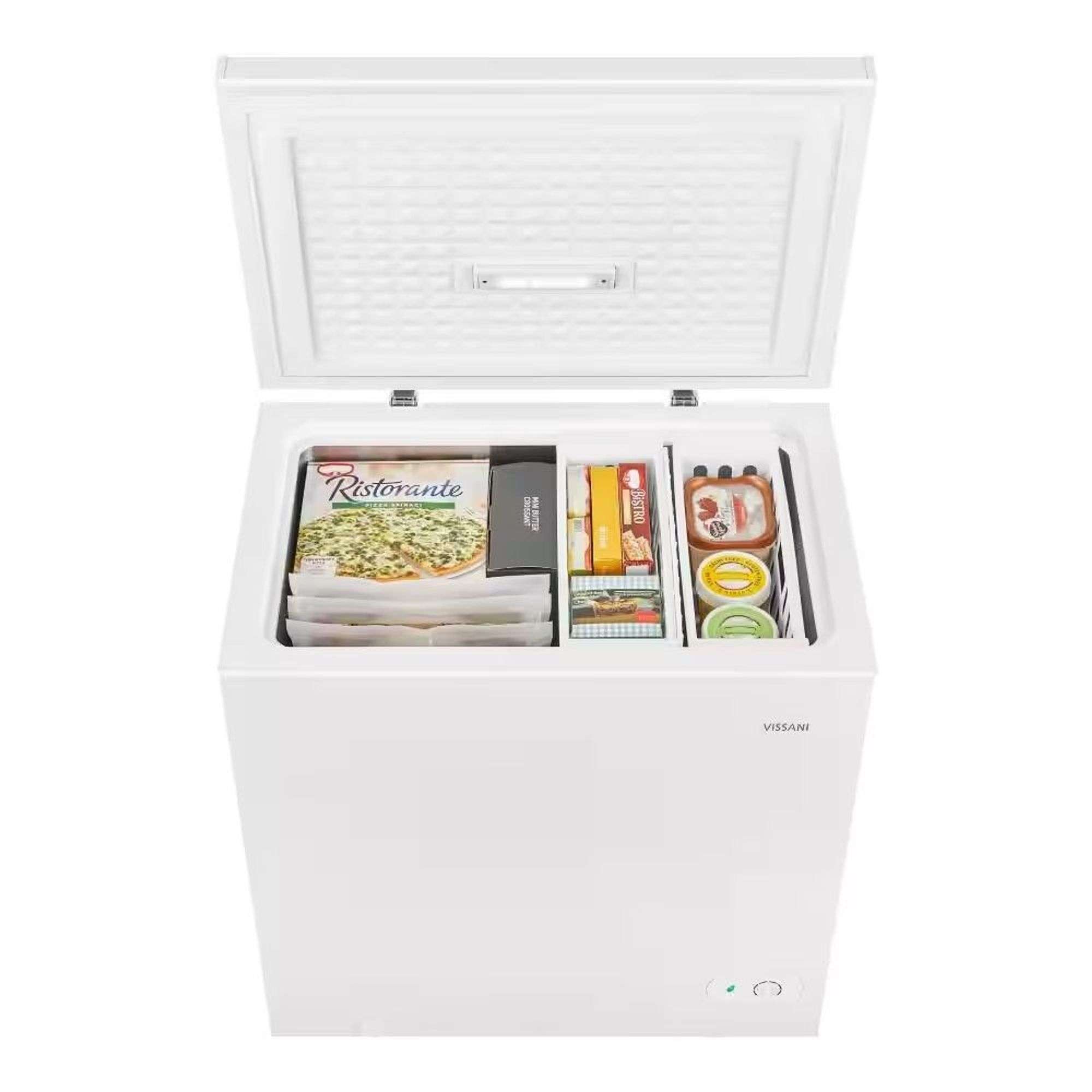 7.0 cu. ft. Chest Freezer w/ LED Light in White - Crowe Real