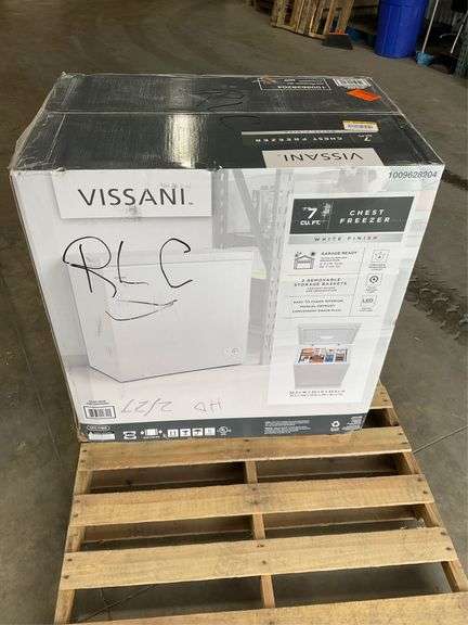 7.0 cu. ft. Chest Freezer w/ LED Light in White - Crowe Real