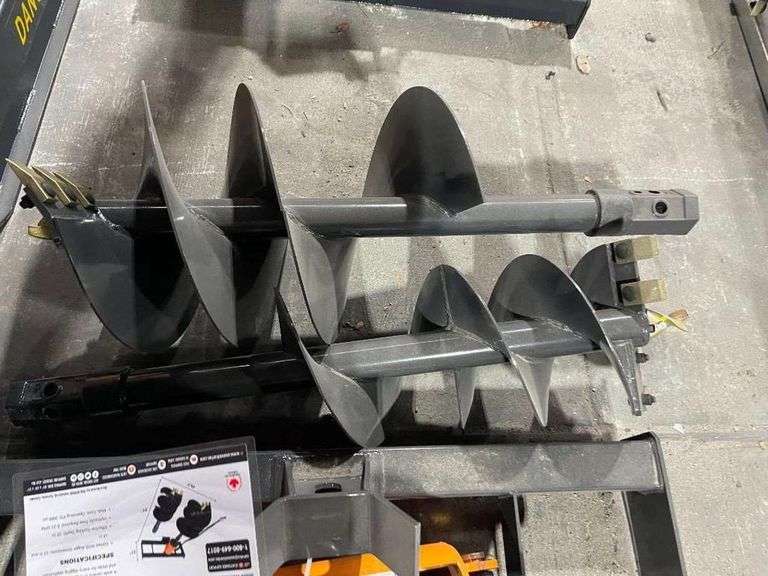 2024 Wolverine ADB-13-1218R Skid Steer Auger Drive Attachment with 2 Augers
