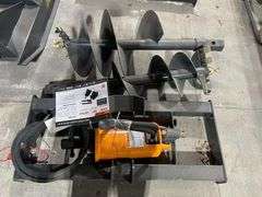 2024 Wolverine ADB-13-1218R Skid Steer Auger Drive Attachment with 2 Augers