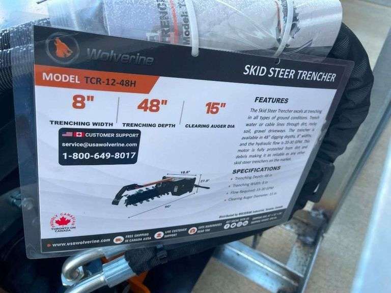 2025 Wolverine TCR-12-48H Skid Steer Trencher