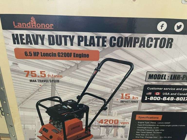 2025 Land Honor LHR-PC90 Heavy Duty Plate Compactor