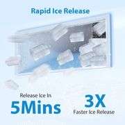 Aeitto Nugget Ice Maker, 55 lbs/day, Black