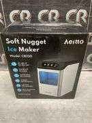 Aeitto Nugget Ice Maker, 55 lbs/day, Black