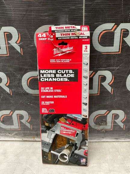 Milwaukee Metal Band Saw Blade 12/14 TPI 3 pk