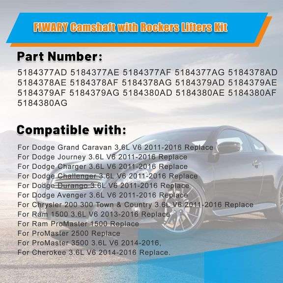 Camshafts Kit for 11-16 Chrysler 3.6L