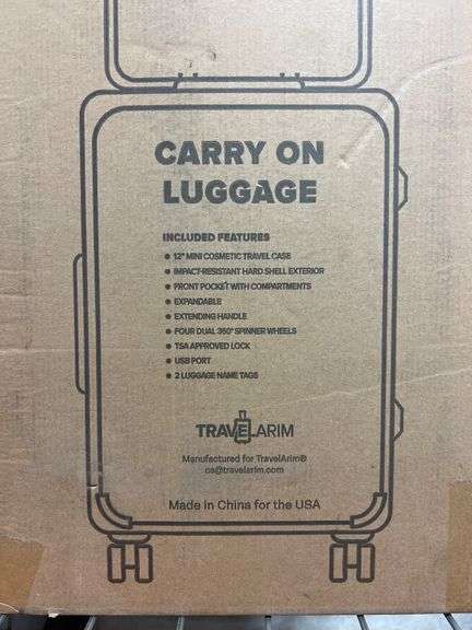 Travelarim 2-Piece Hard Luggage Set Navy Online Retail: $119.99