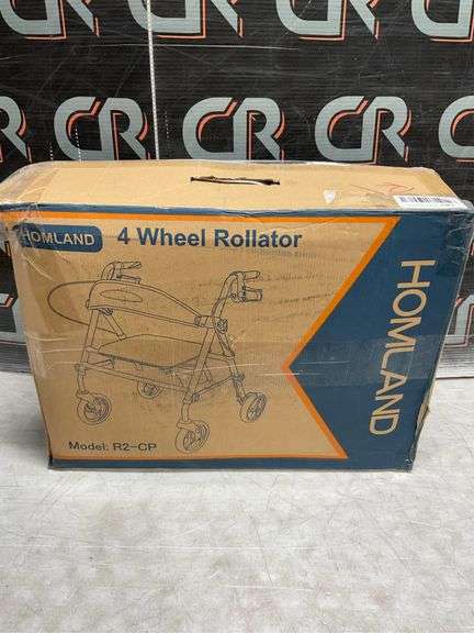 Rollator Walker, 8' Wheels, 350 lb. Capacity
