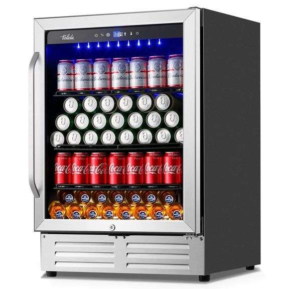 Hooure 24 in. Built/Freestanding Beverage Fridge