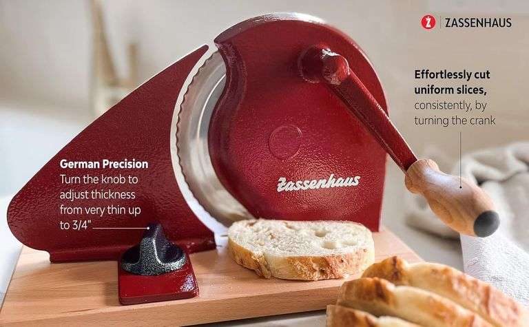 Zassenhaus Bread Slicer, Black, 11.75" x 8"