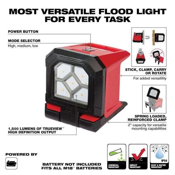 M18 18V 1500 Lumens LED Flood Light