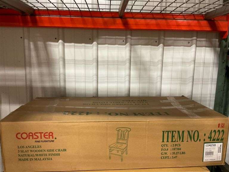 2 Coaster Wooden Side Chairs