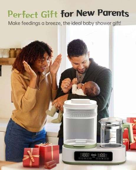 Feekaa Multifunctional Baby Bottle Warmer, 44oz