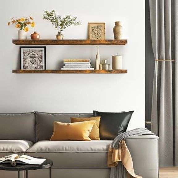 BAYKA 48in Floating Shelves, Set of 2