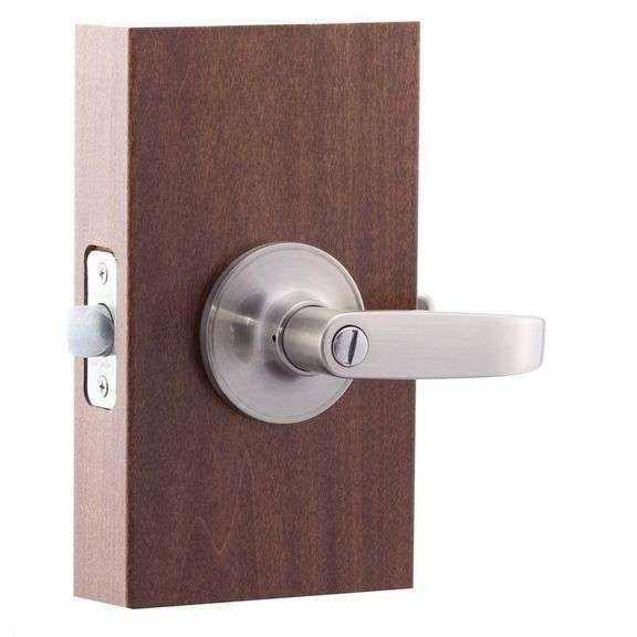 Erin Satin Stainless Privacy Bed/Bath Door Handle (5)