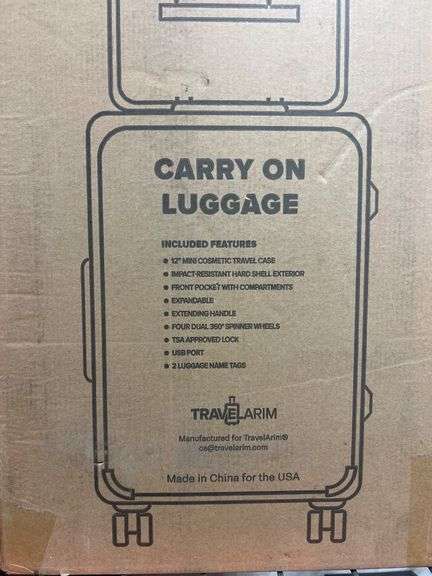 Travelarim 2-Piece Hard Luggage Set Navy Online Retail: $119.99