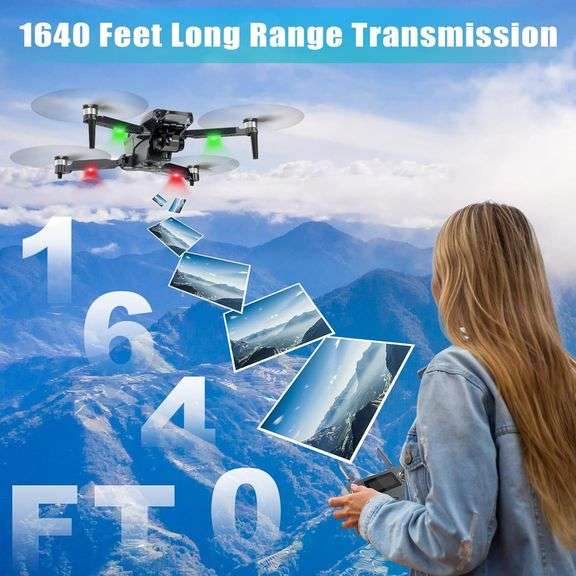Drone with 4K Camera RC Quad, 46Mins Flight Time.