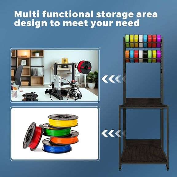 3D Printer Stand with Filament Storage, TR22