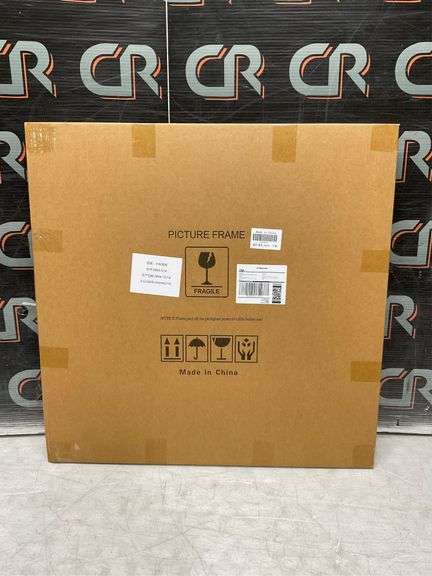24x24 Black Picture Frame for 20x20 Photo