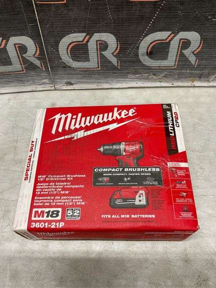 Milwaukee M18 18V 1/2" Drill/Driver Kit