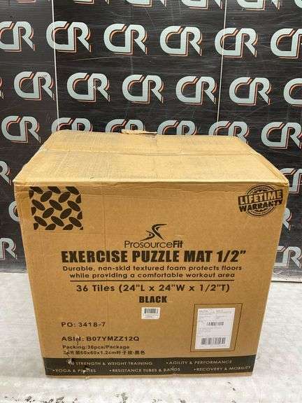 ProsourceFit Exercise Puzzle Mat 1/2-in, 144 Sq Ft