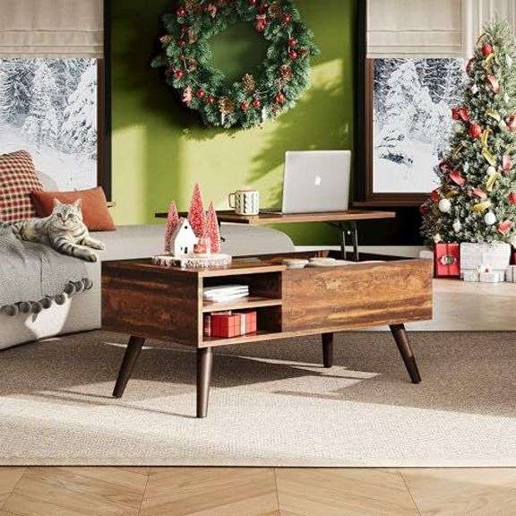 WLIVE Lift Top Coffee Table with Storage