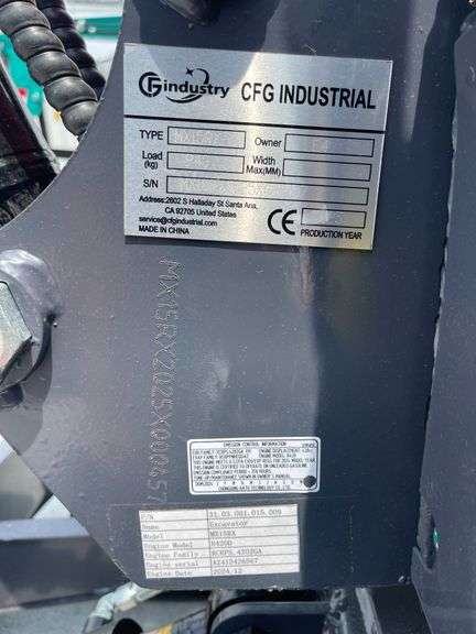 2025 CFG MX15RX Mini Excavator