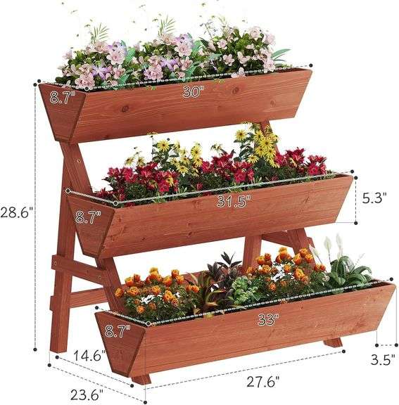 3-Tiers Raised Garden Bed (Large)
